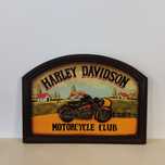 Painel decorativo em madeira Harley Davidson - Pub