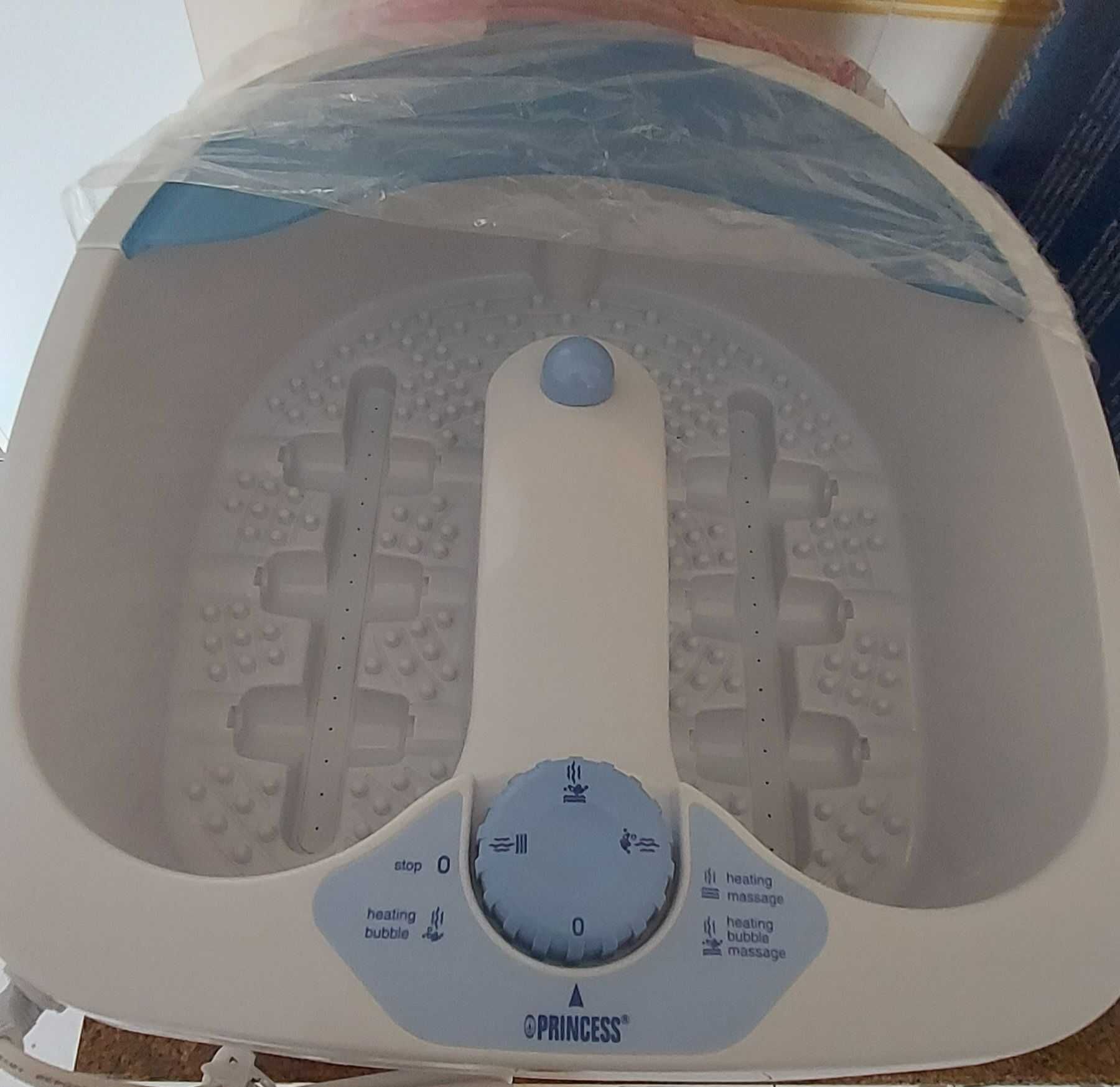 massajador de pés com água quente, por estriar.