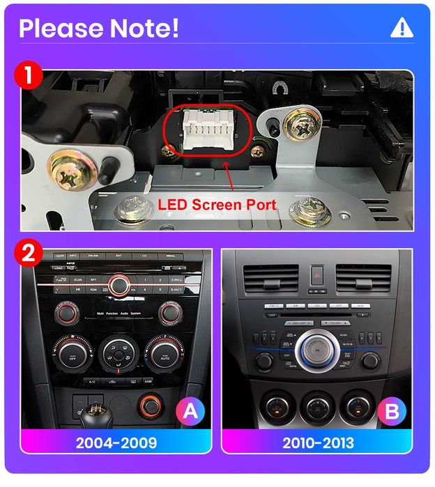 Rádio Mazda 3 2004 a 2009 Carplay Android GPS wifi Bluetooth 2/32GB