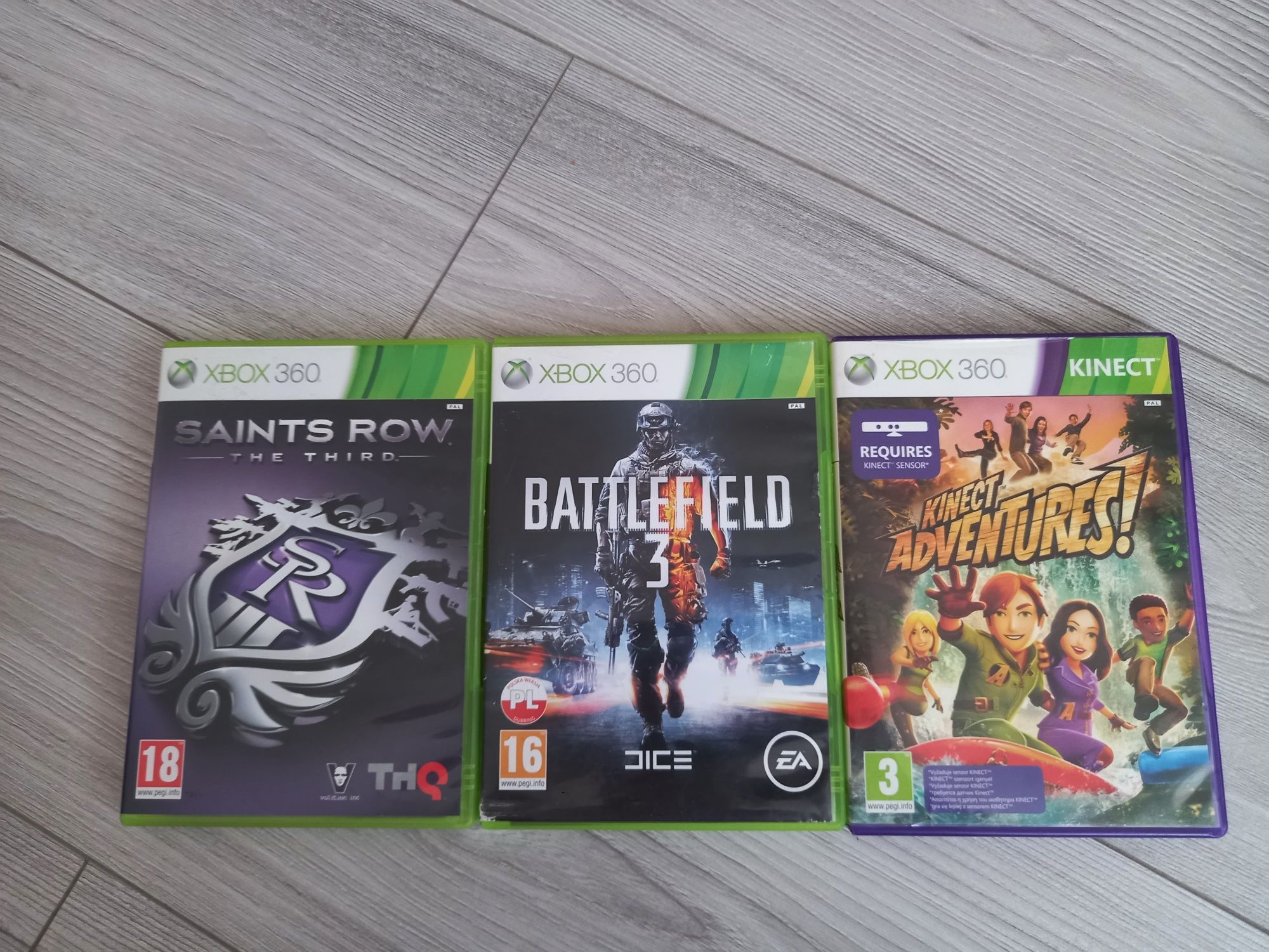 Gry na xbox 360- 3 różne