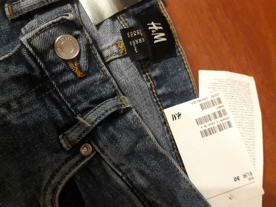 НОВЫЕ джинсы подростковые/ мужские, H&M, skinny, разм 30