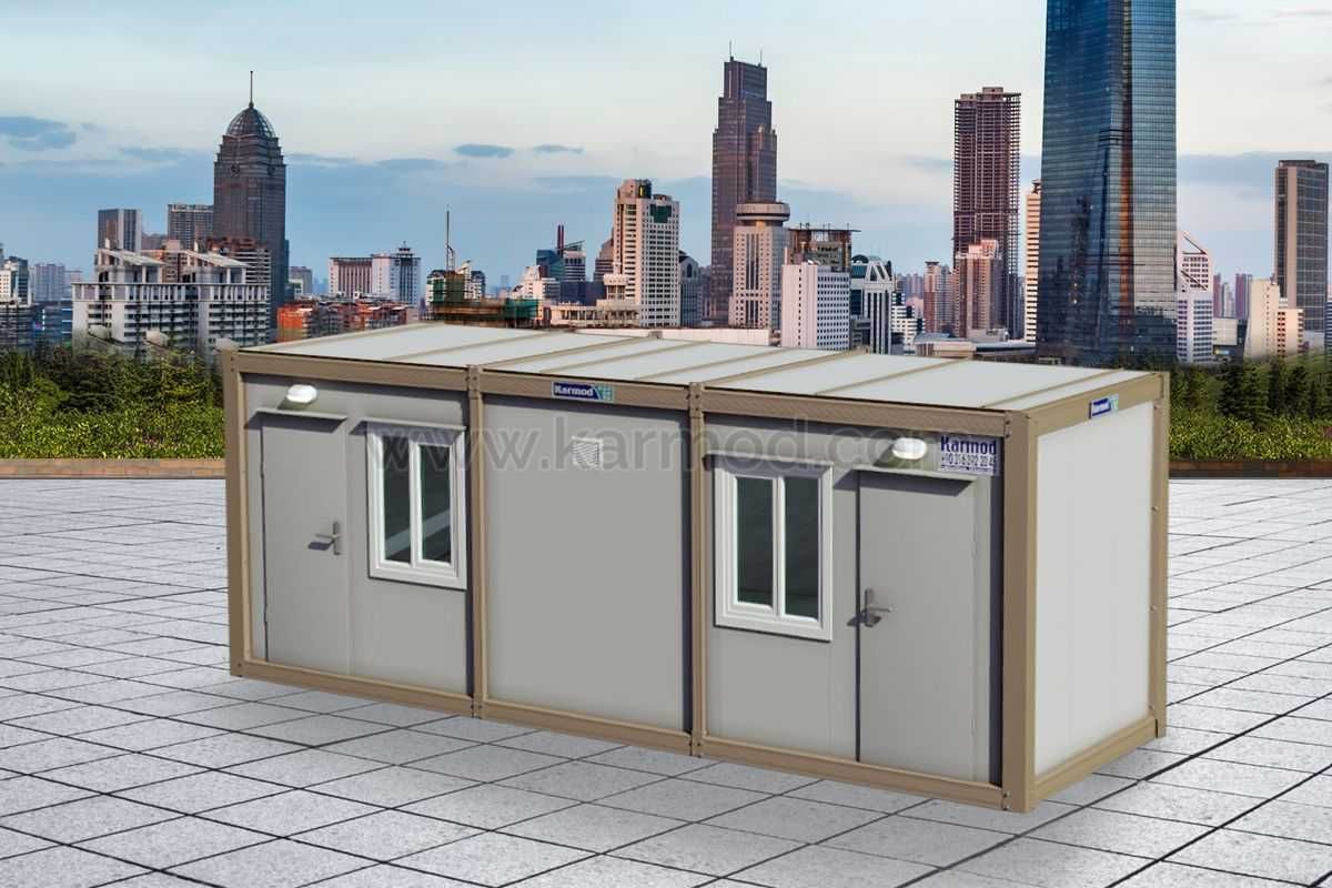 Kontener Mieszkalny 7 x 3 Dwie Sypialnie Kuchnia i Łazienka