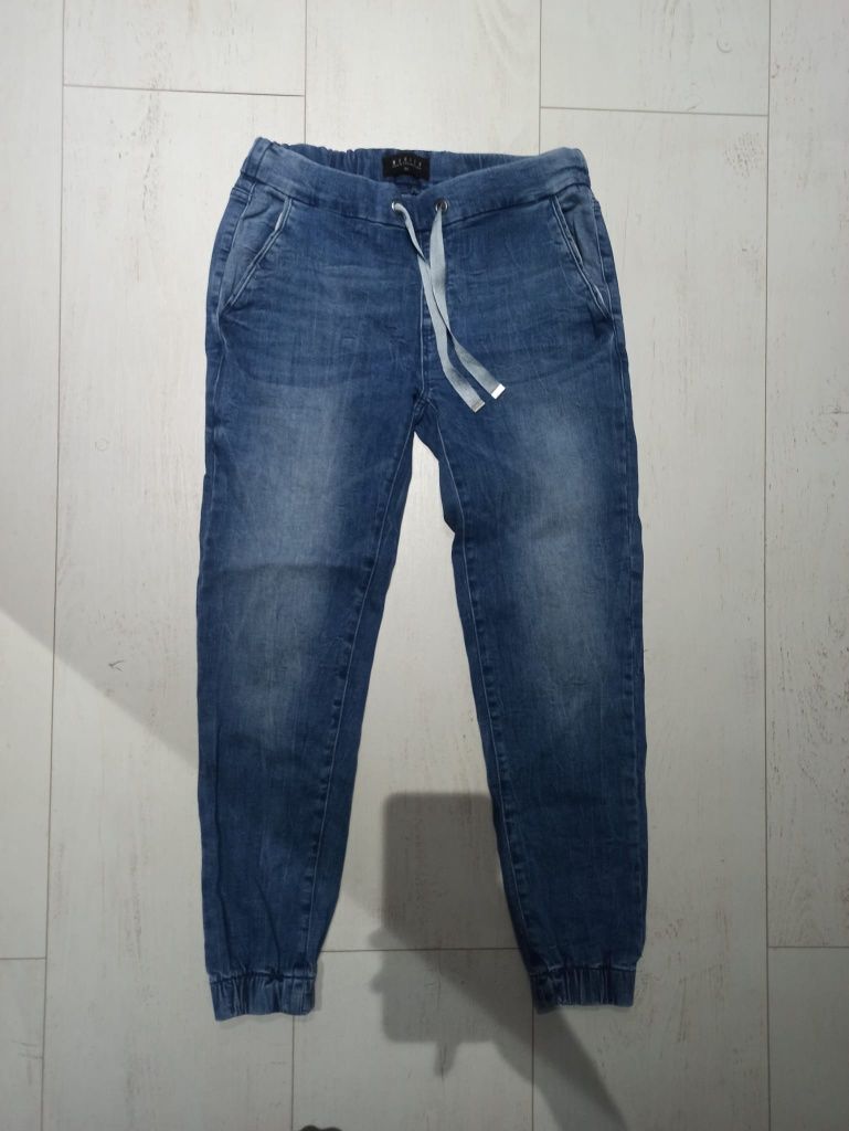 Mohito jeansowe joggery spodnie dżins 34 XS niebieskie