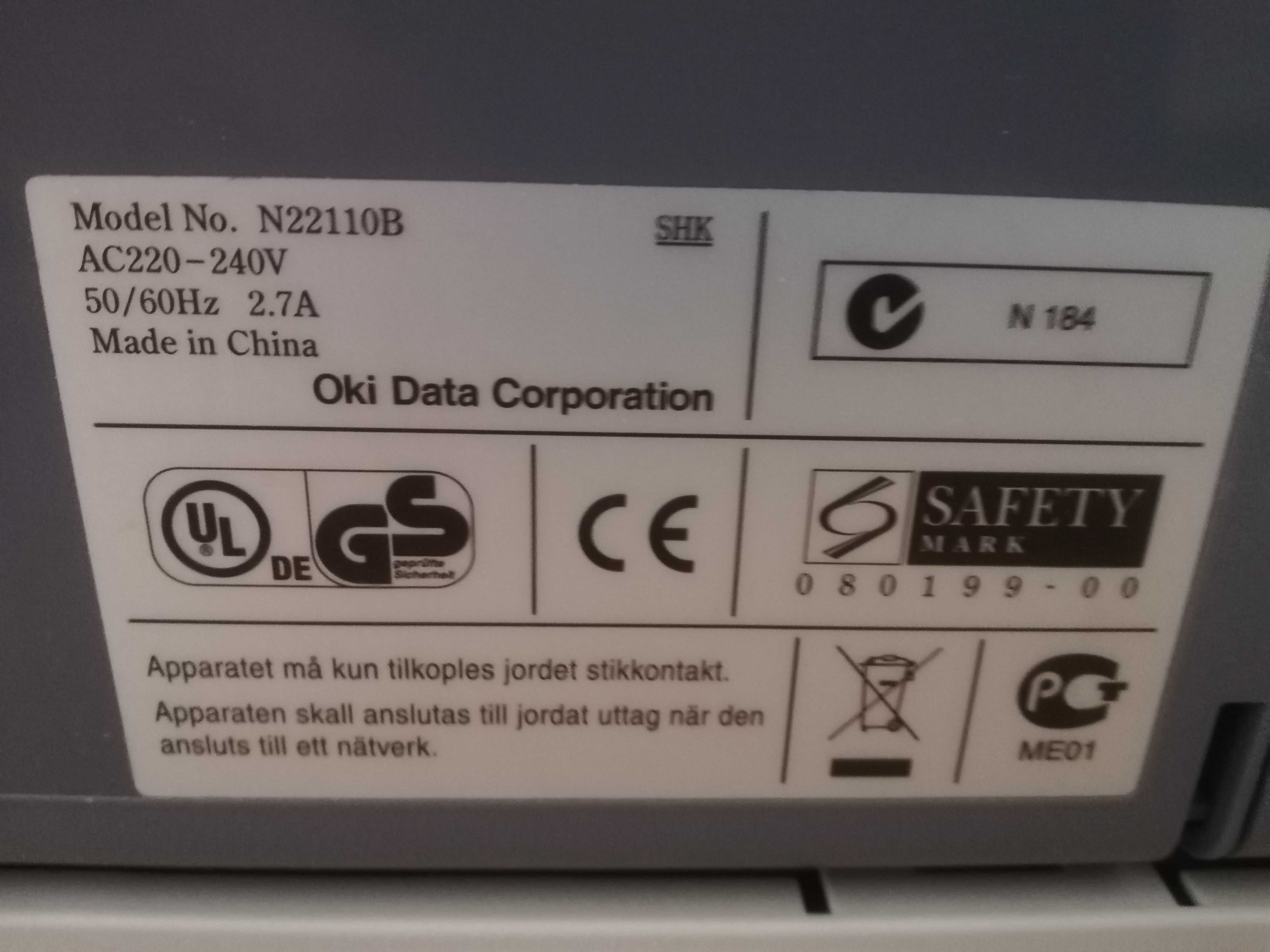 Drukarka OKI B410d