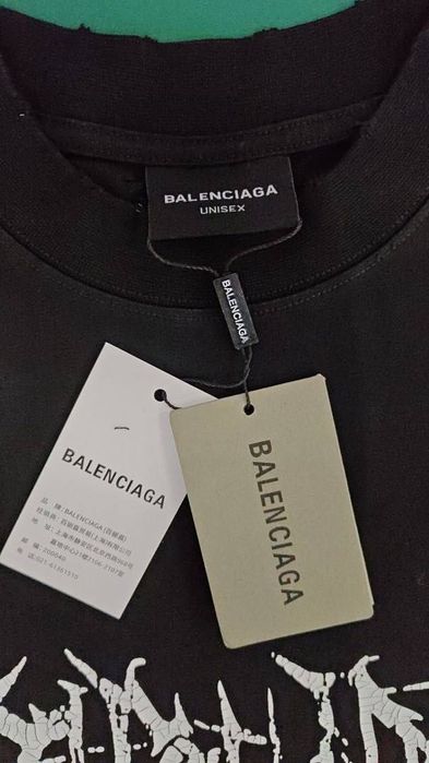 Футболка Balenciaga Metal Logo Washed t-shirt tee