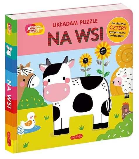 Na wsi. Akademia mądrego dziecka. Układam puzzle