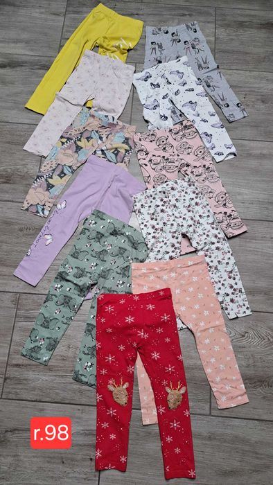 Leginsy dziewczęce 98
