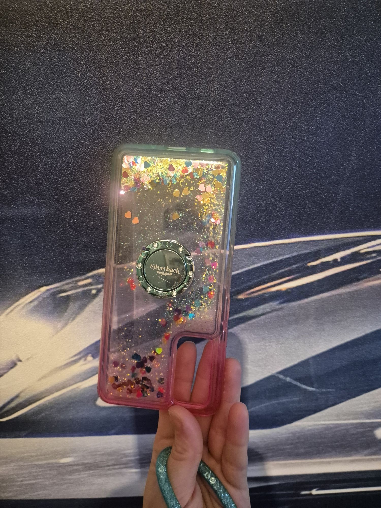 Etui płynny brokat samsung S 20fe5g