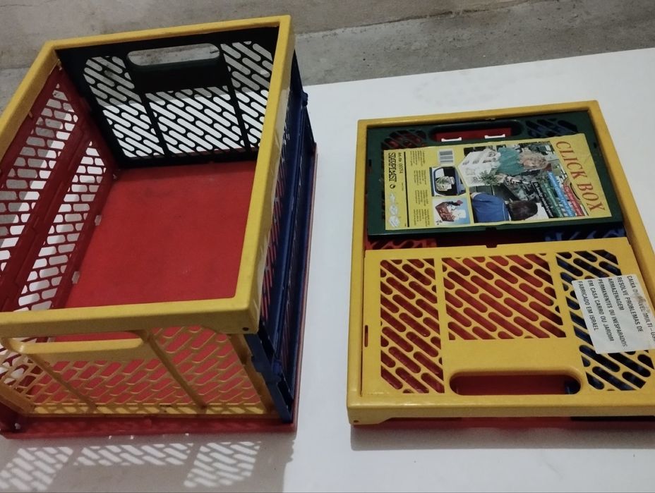 Caixas organizadoras plásticas Click Box (2 unidades)