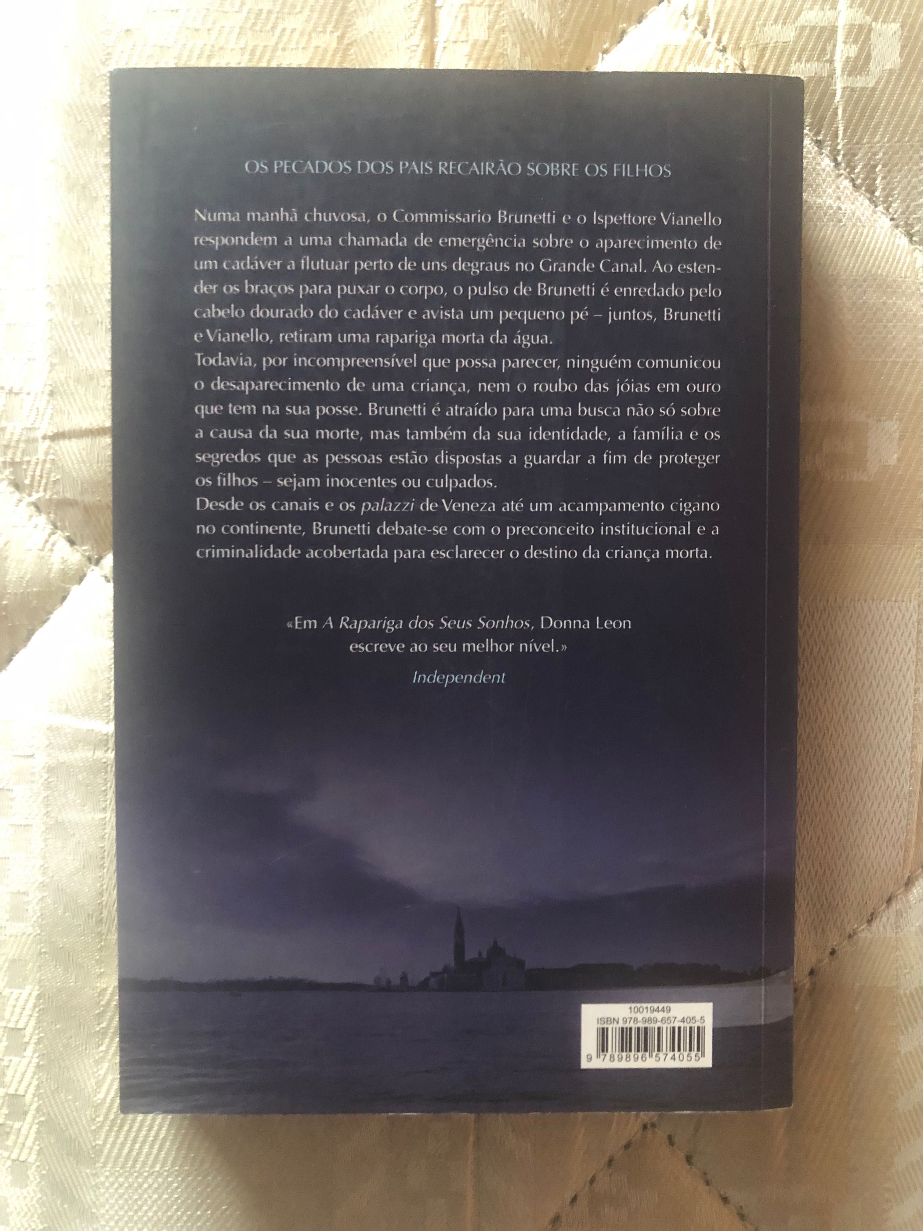 Livro Policial “A Rapariga dos seus Sonhos” - Donna Leon