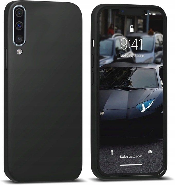 Etui Do Samsung A70 Silikon Kolor Soft Case Granatowy