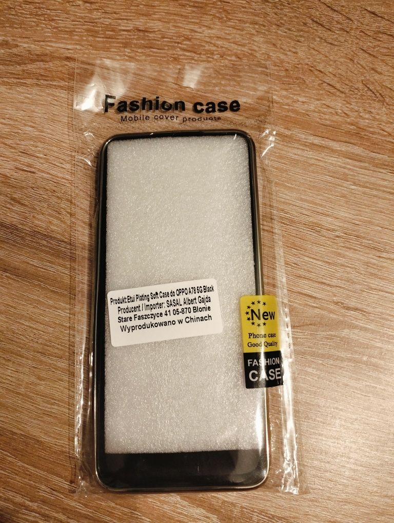 Etui Plating Soft Case OPPO A78 5G + szkło