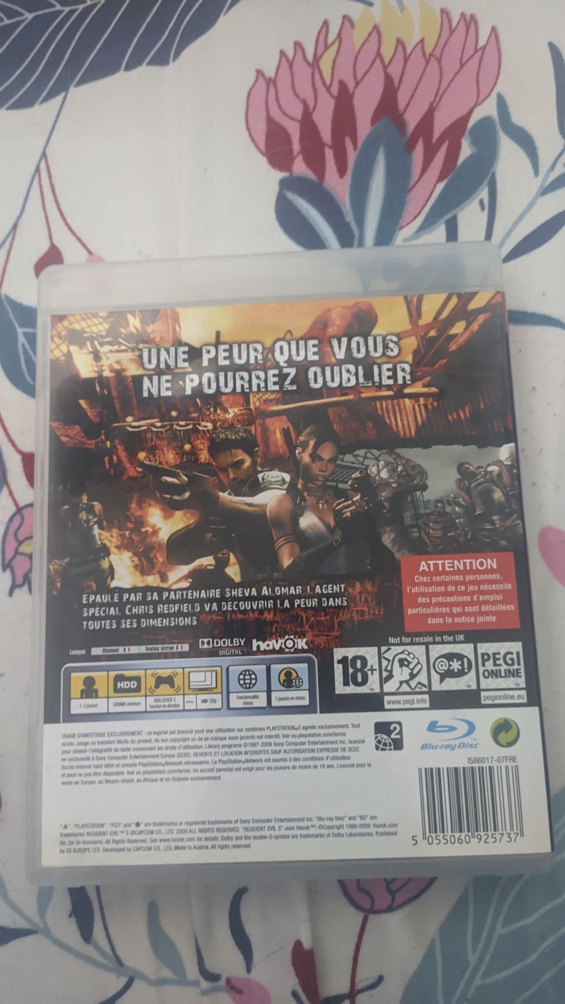 Residente evil 5 PS3 em bom estado