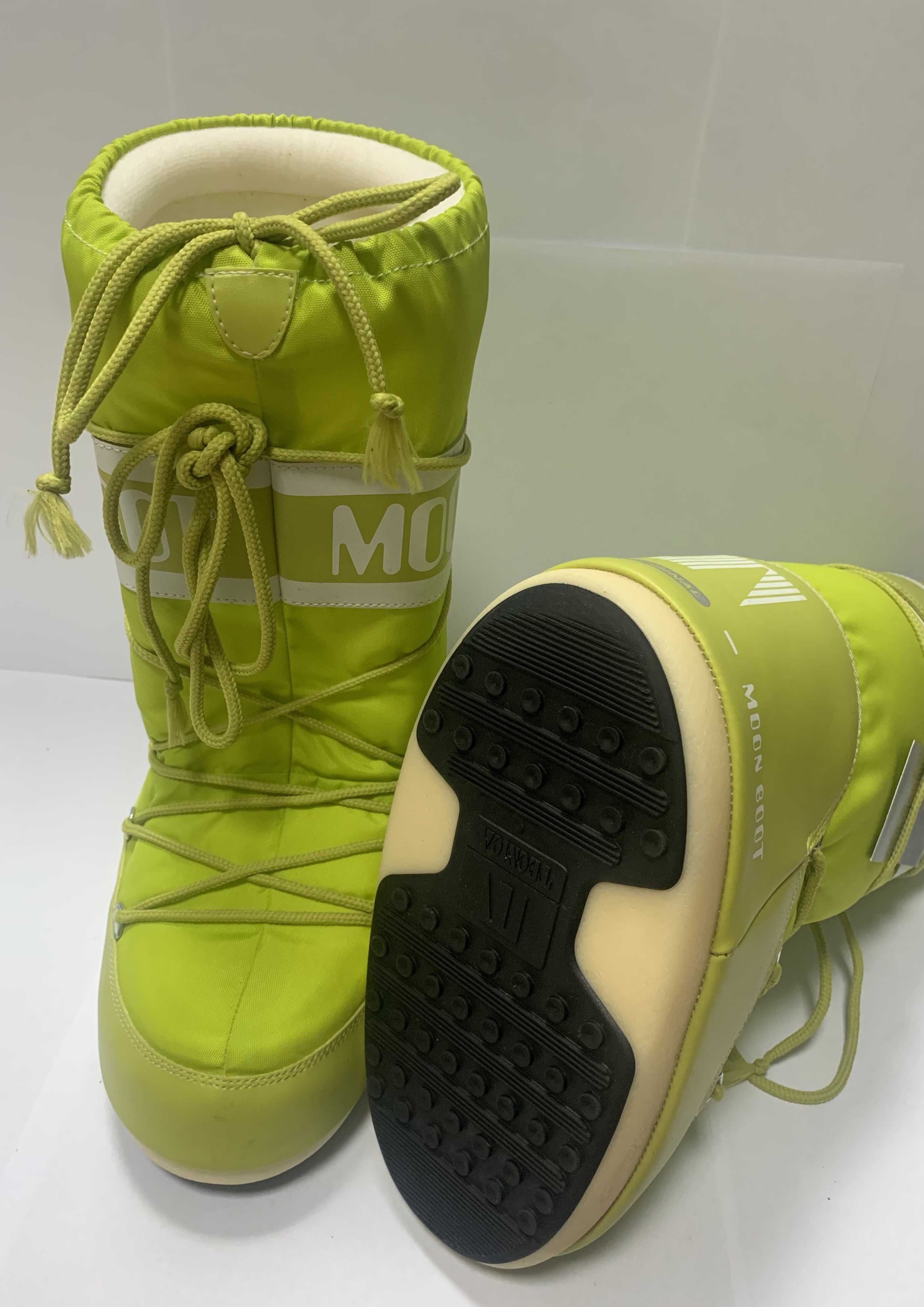 Buty śniegowce MOON BOOT NYLON limonka R 39-41