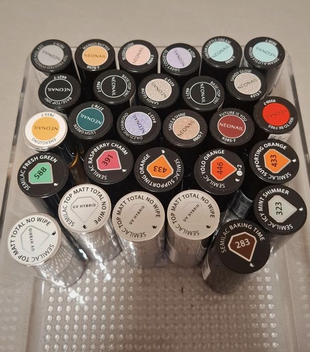 Nowy lakier hybrydowy neonail semilac pielęgnacja pedicure manicure
