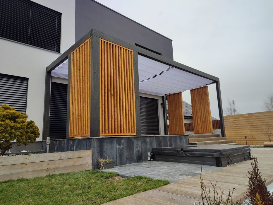 Taras z drewna, Taras z kompozytu, Pergola, Zadaszenie,Wiata