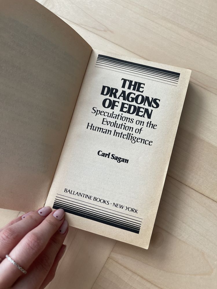 Carl Sagan The Dragons of Eden jezyk angielski