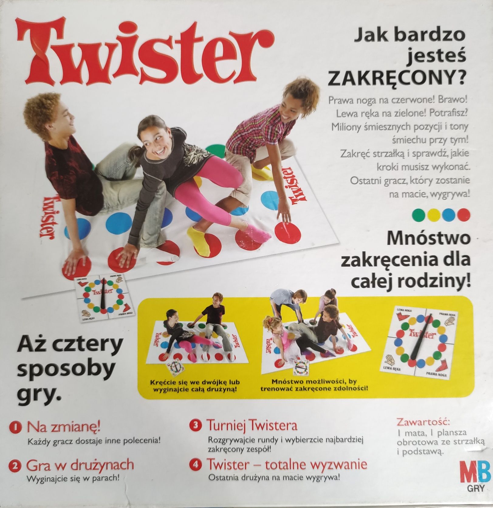 Rodzinna gra zręcznościowa Twister Hasbro