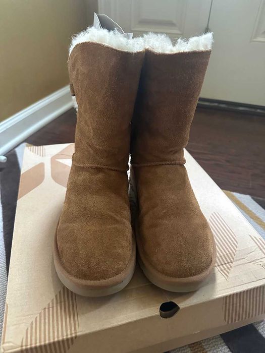 Жіночі замшеві чоботи угги KOOLABURRA by UGG з хутром оригінал