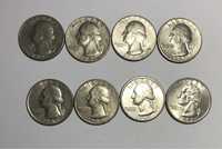 Американские монеты, цент, четвертак, дайм