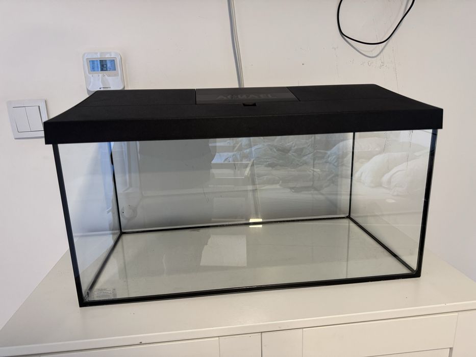 Akwarium 60x30x40 72L+pokrywa AQUAEL LED DZIEŃ/NOC+ pełne wyposażenie