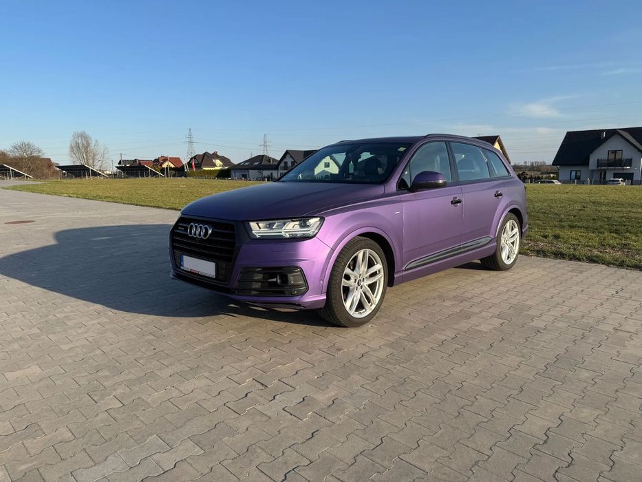 Audi Q7 Audi Q7 3.0tdi, skrętna oś, hak, panorama, oklejony