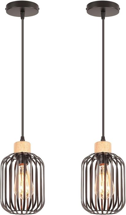 LIGKIN 2 sztuki lampa wisząca industrialny żyrandol vintage