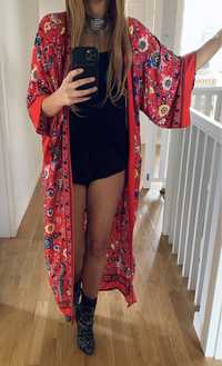 Kimono boho narzutka kaftan szlafroczek warsztaty rozwój