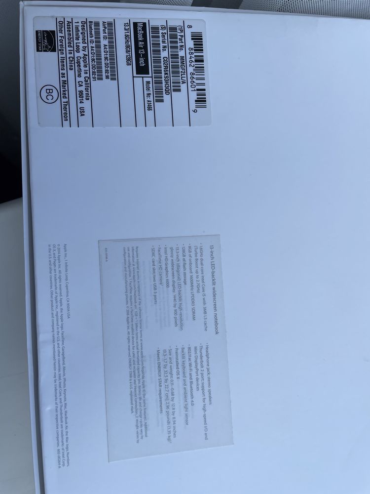 Продам MacBook Air 2013