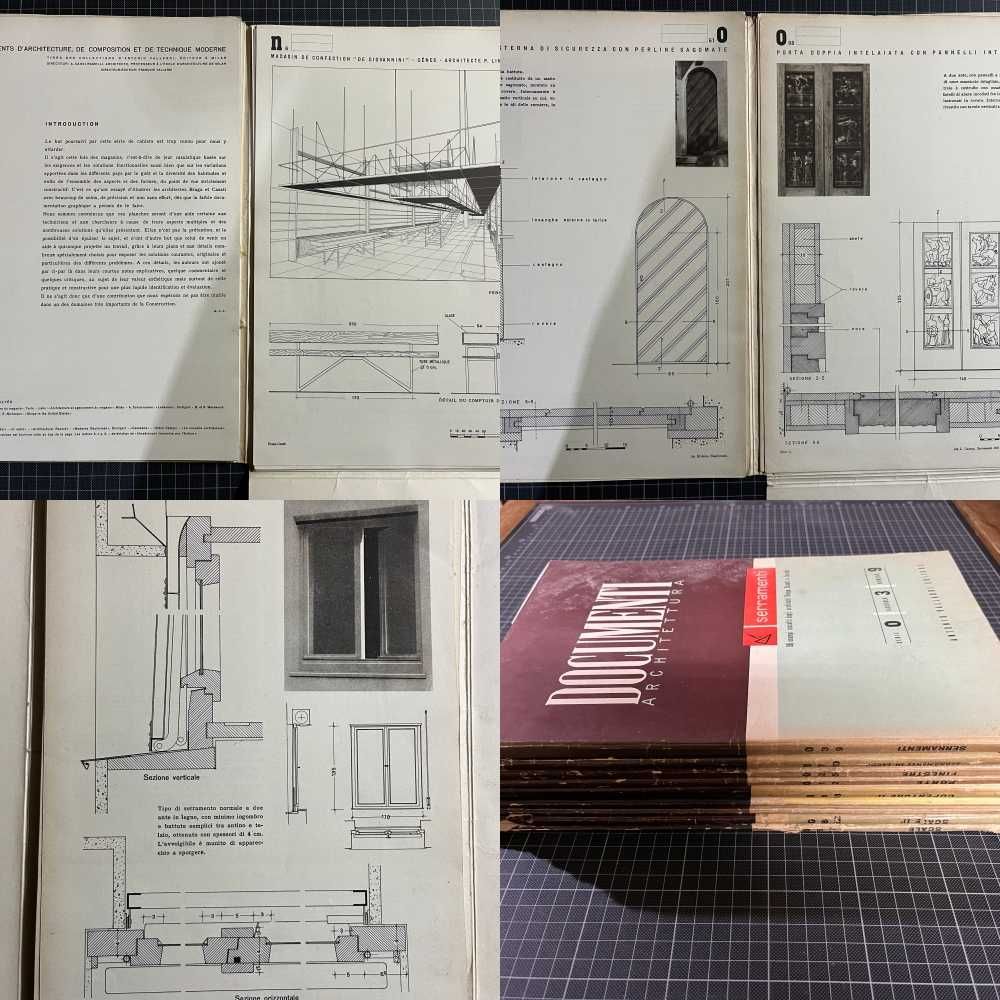 Documenti Architettura - Antonio Vallardi Editore (anos 50)