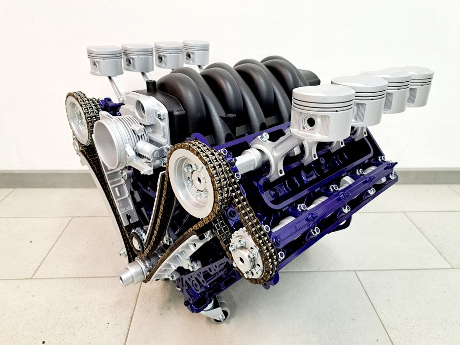 Stolik z silnika V8 BMW 4.0 M60 e38 e34 e32 ława z bloku V8 Unikatowy