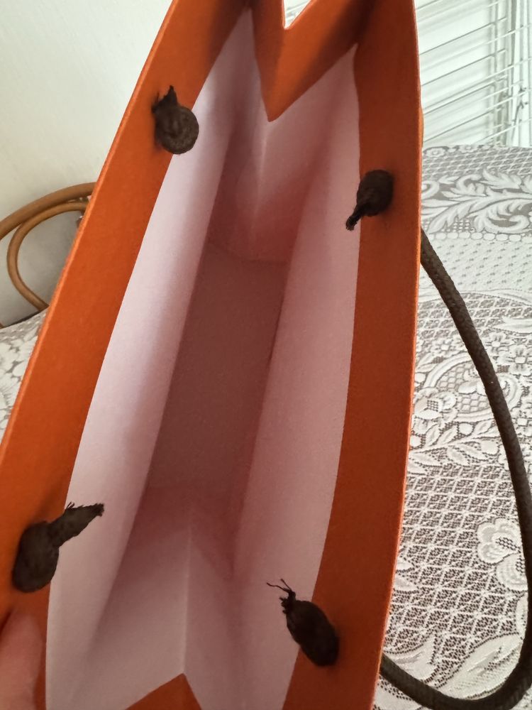 Hermes orange torba zakupowa, prezentowa duza 43x28x10 cm