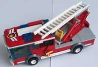 Klocki LEGO city straż pożarna WÓZ STRAŻACKI Z drabiną z remizy 7208