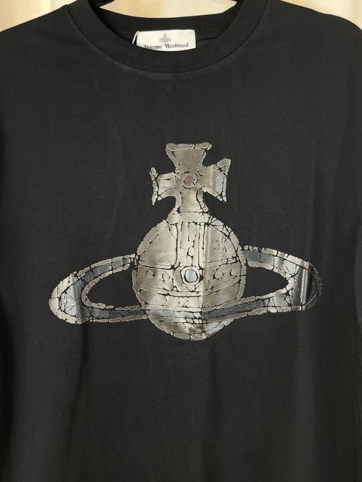 Футболка Vivienne Westwood унисекс темно синяя новая