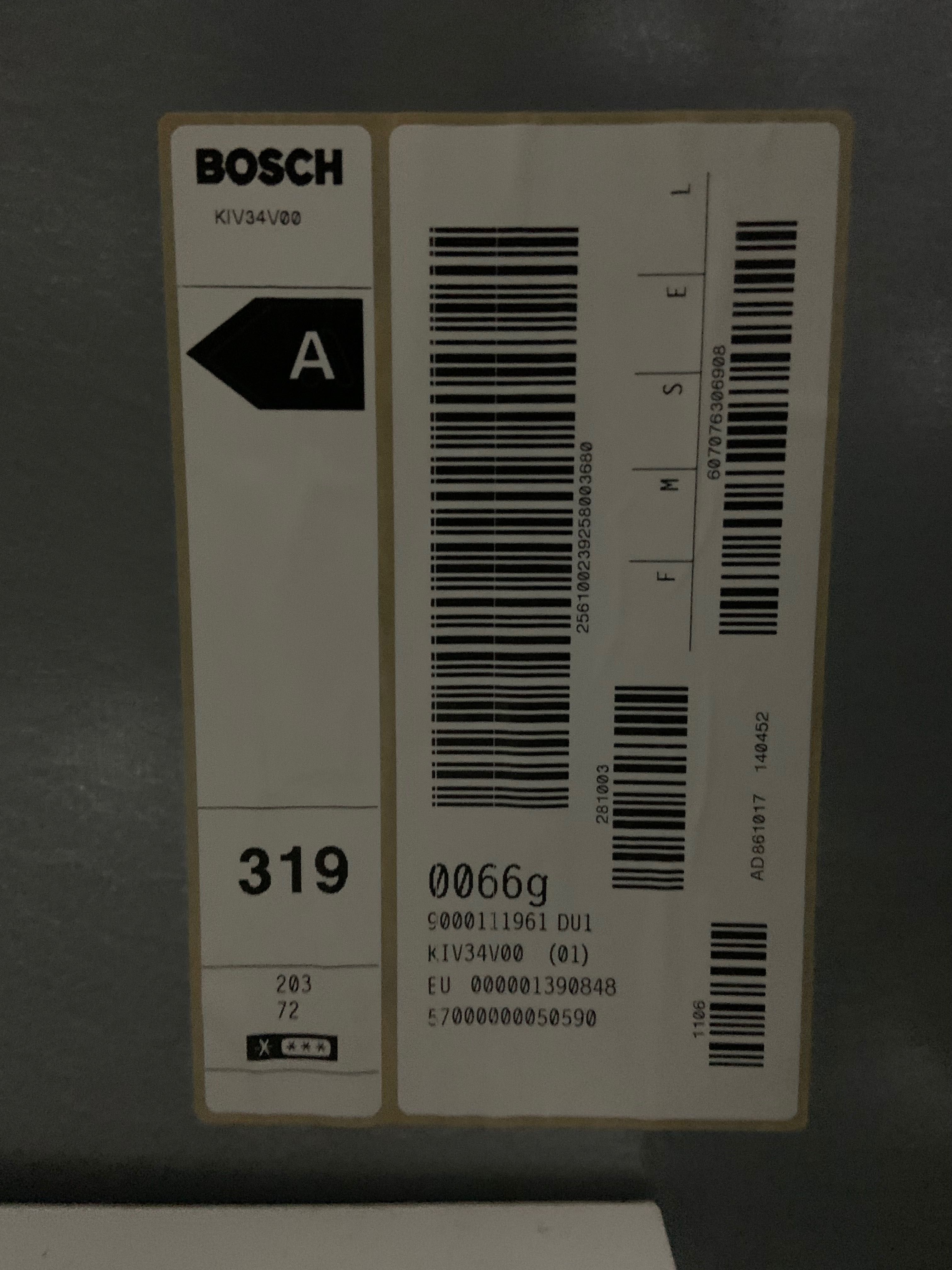 Frigorífico combinado encastre Bosh