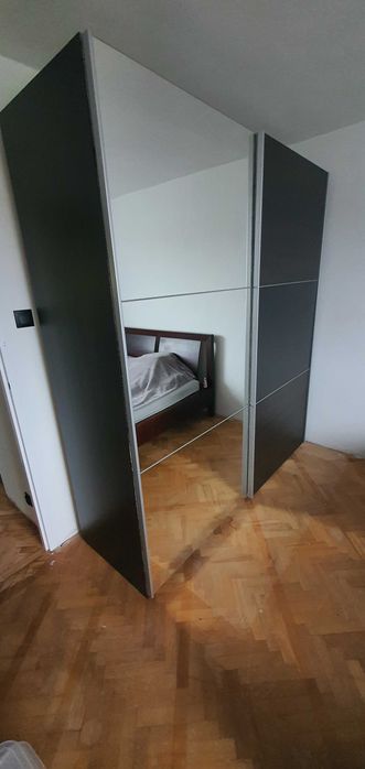 Szafa przesuwna BRW Flex Wenge Lustro