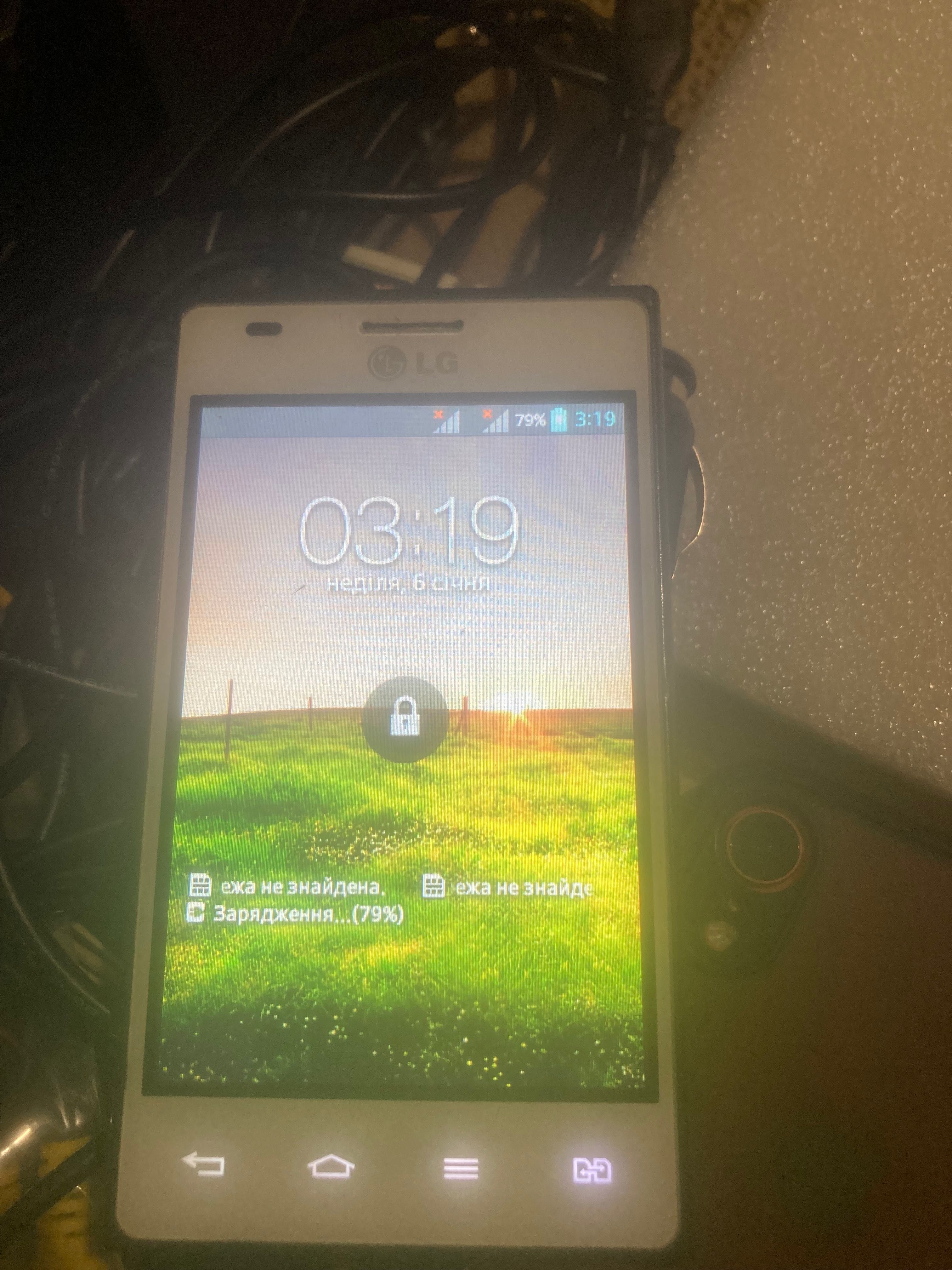 LG Optimus E615, дві сім.