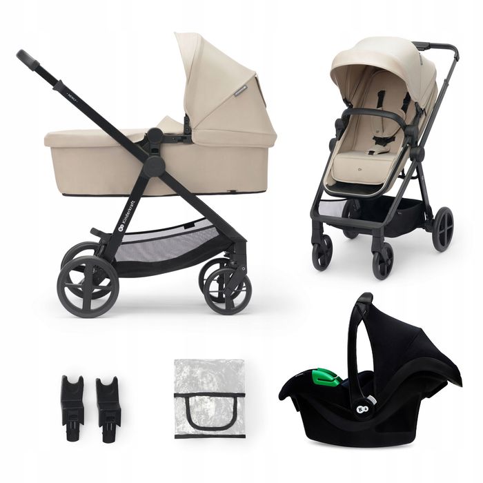 Wózek Wielofunkcyjny 3W1 Gondola Newly Fotelik Mink Pro Kinderkraft