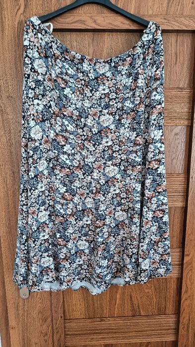 38 M Twin spódnica szaro brązowa kwiatki jesienne kolory