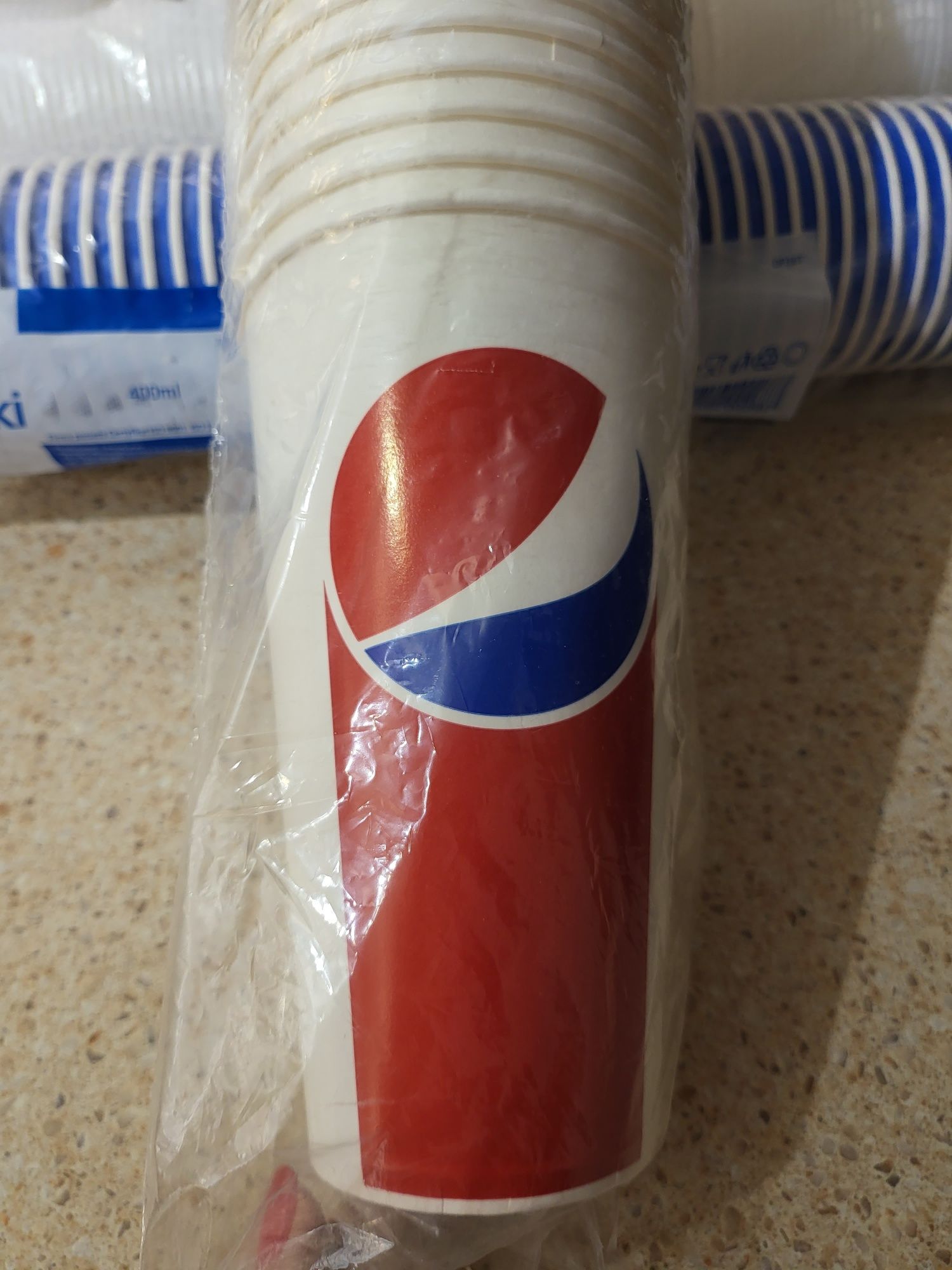 Pepsi стакан бумажный одноразовый  800 мл