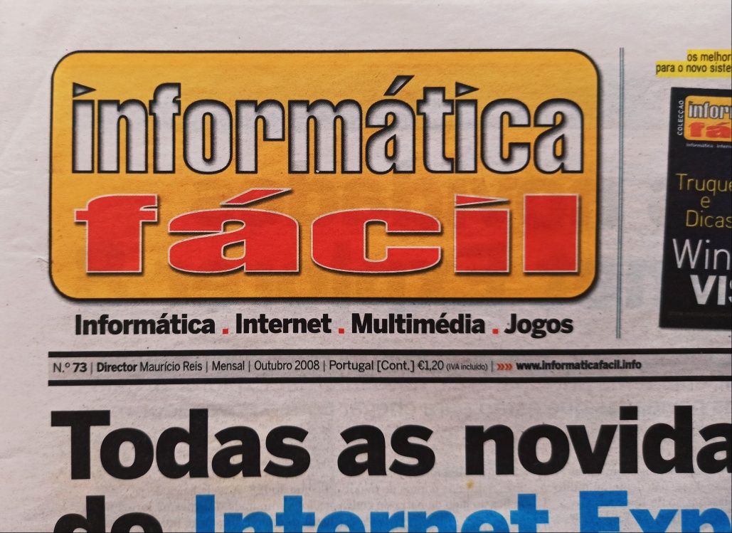 (Para Coleção) - Jornal "Informática Fácil" + CD'S de Software