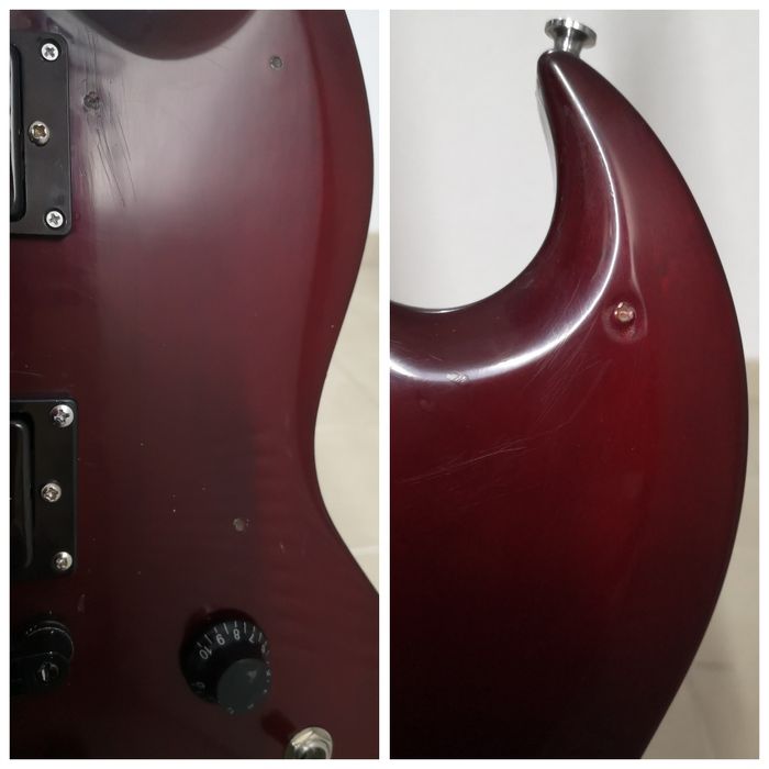Harley Benton DC Custom Line, Blackstar ht1r branco