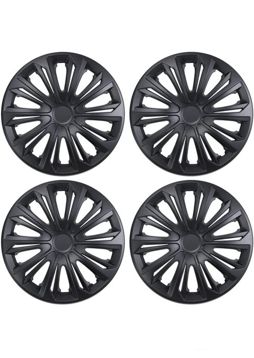 Kołpaki NRM Strong 16” 16 cali Czarny Mat Black Mat