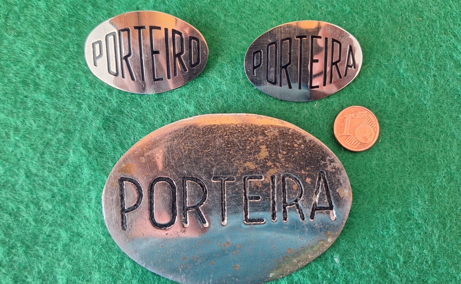 Cracha porteiro e porteira