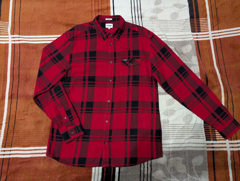 Мужская байковая рубашка Wrangler, размер XL