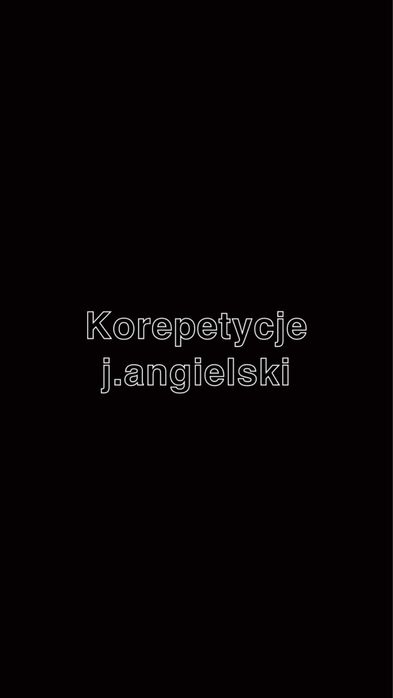 Korepetycje język angielski