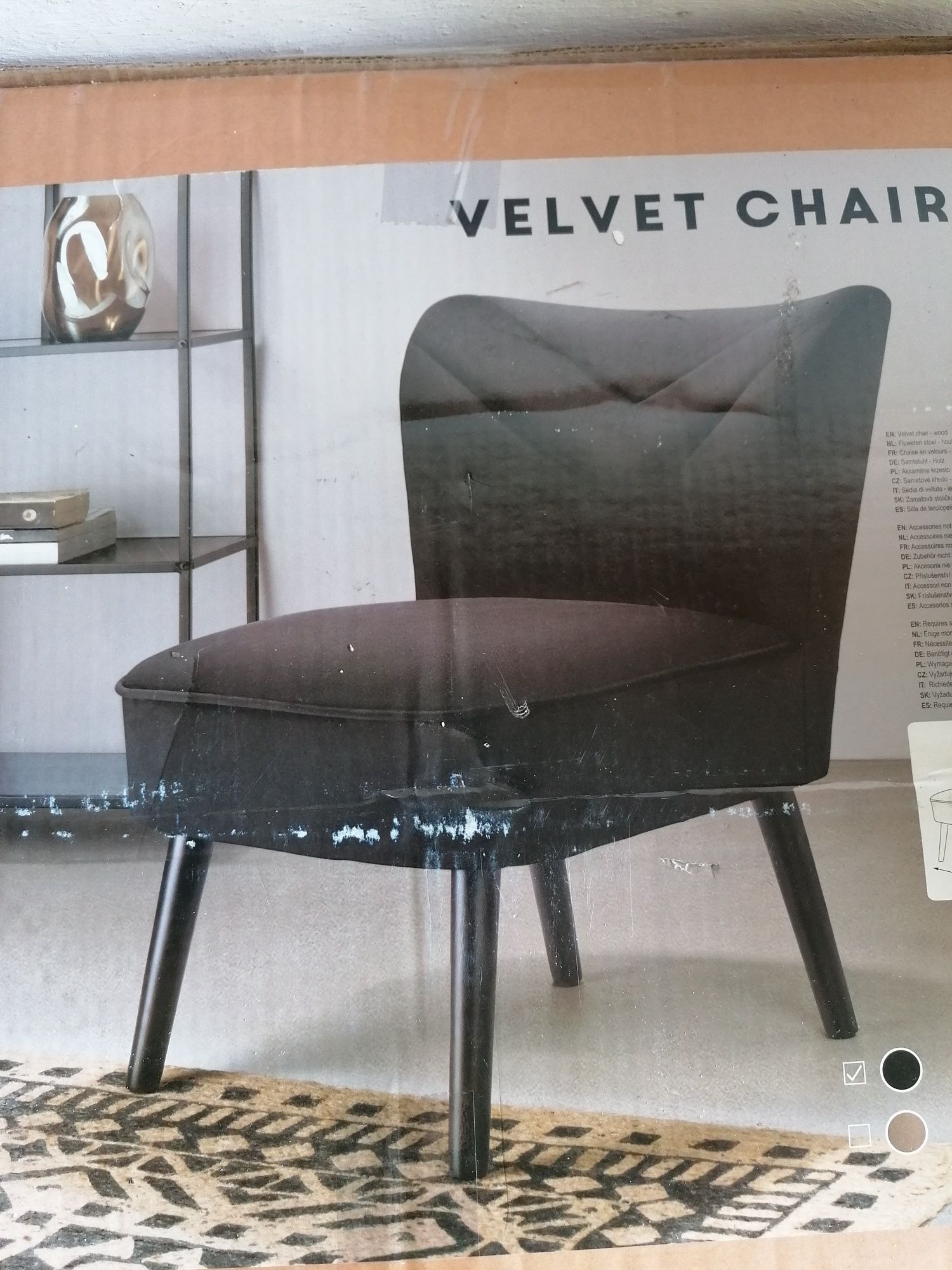 Fotel Velvet Nowy