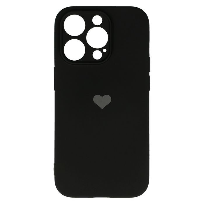 Vennus Silicone Heart Case Do Iphone 14 Pro Max Wzór 1 Czarny