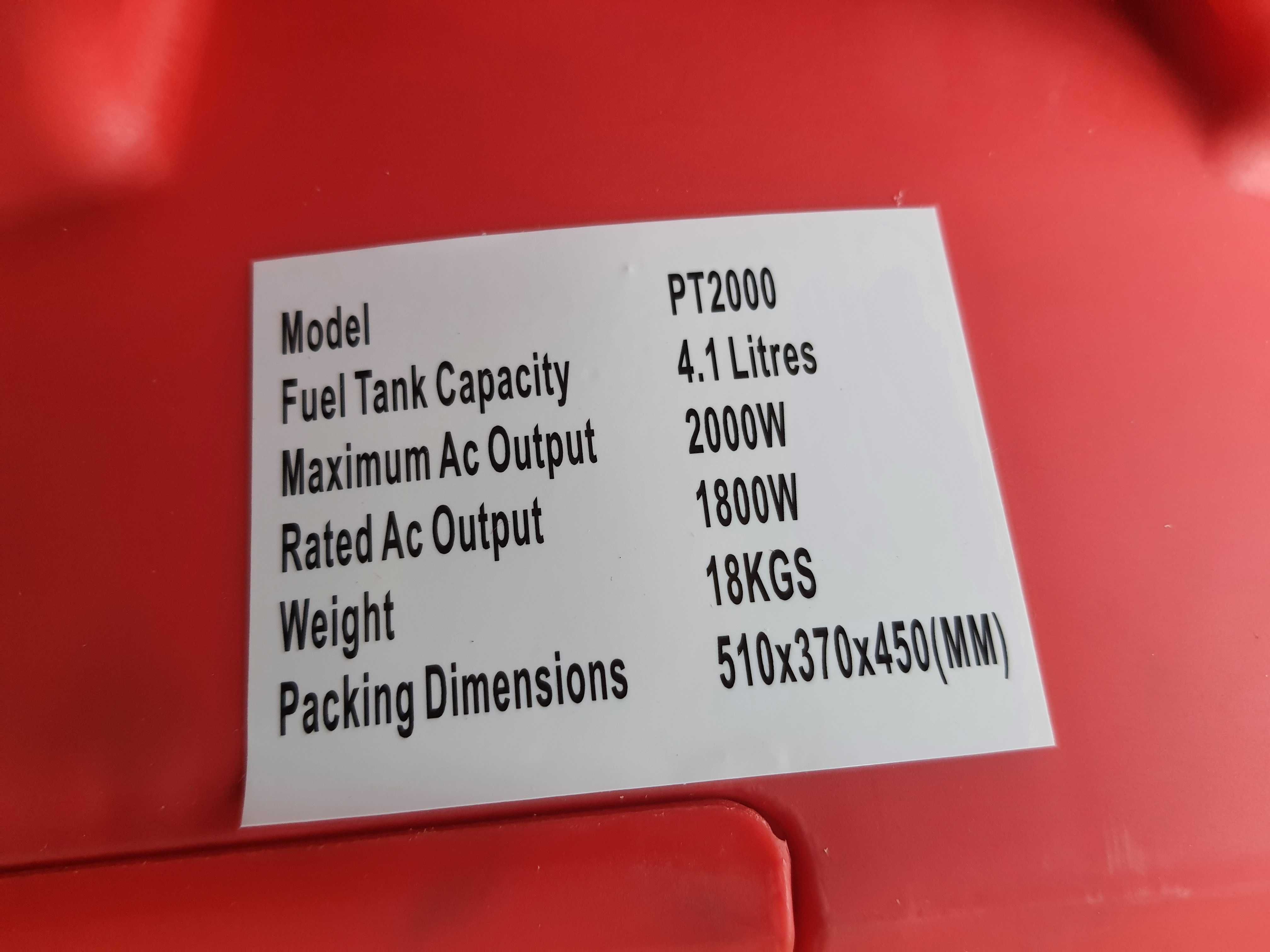 Agregat prądotwórczy PowerTech PT2000    Nowy