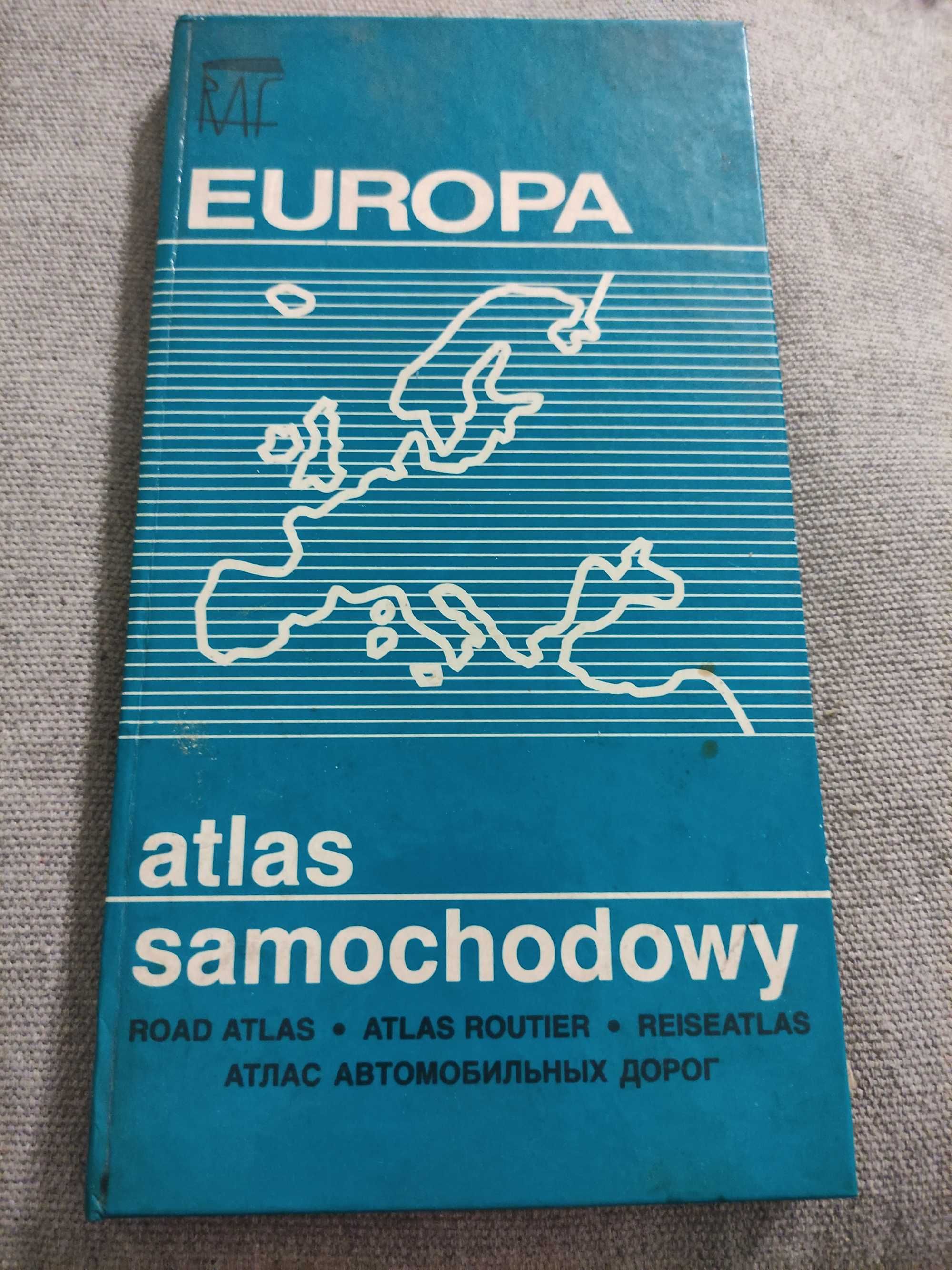 Atlas samochodowy Europa